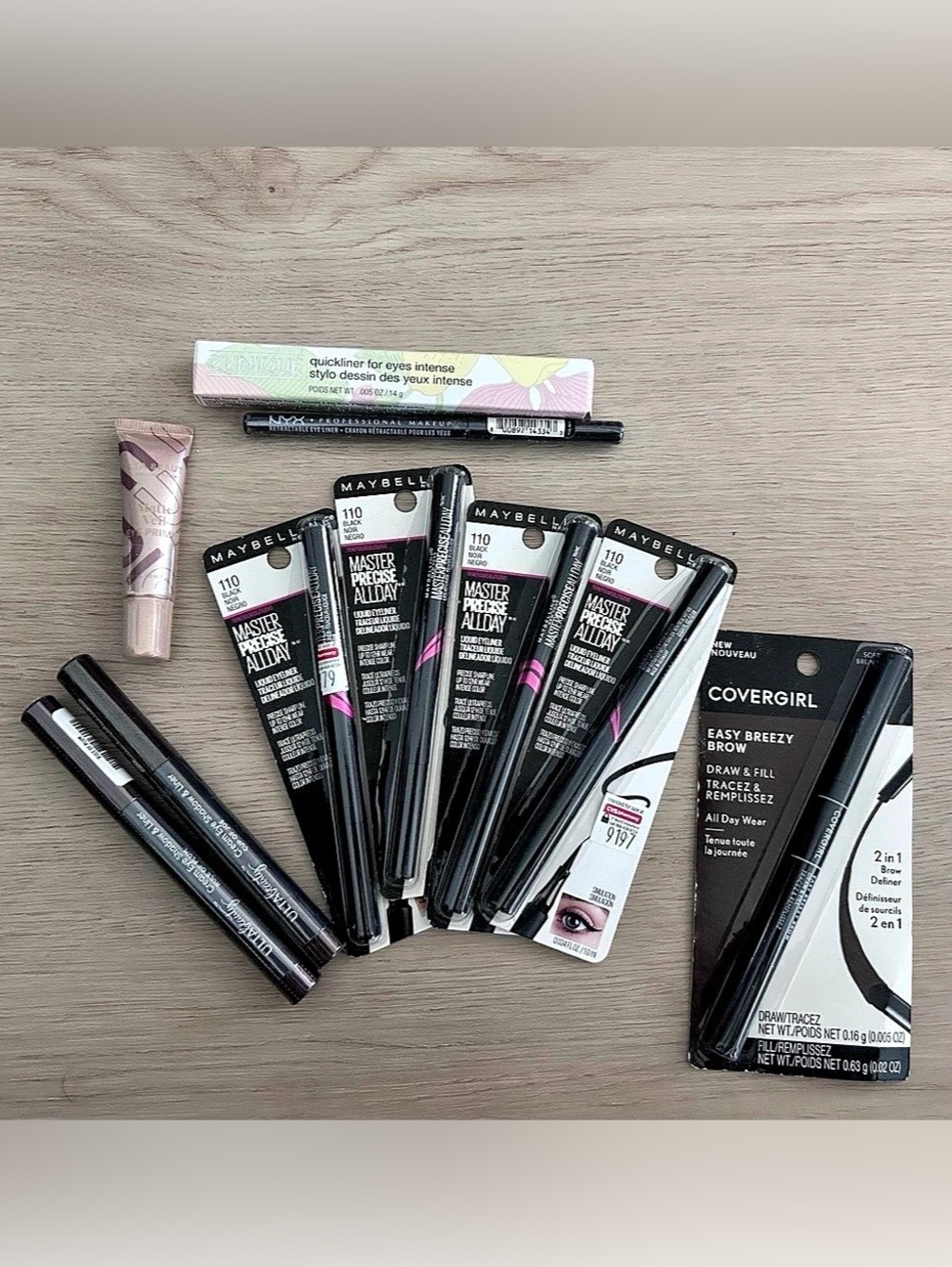 Lot of Covergirl, Maybelline, ULTA, Clinique, and NYX Makeup